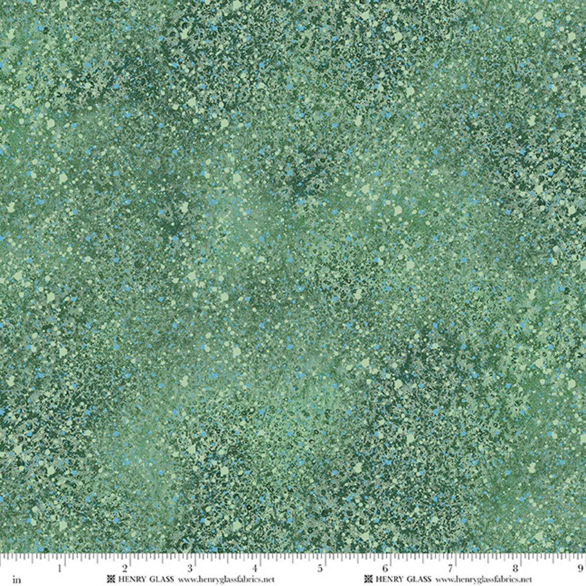 Fabric Henry Glass Pine Green Crystal Frost Texture Beyond the Pines by the Quarter Yard 3685-66