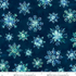 Fabric Henry Glass Midnight Blue Snowflakes in Minky Beyond the Pines by the Quarter Yard 3691MK-77