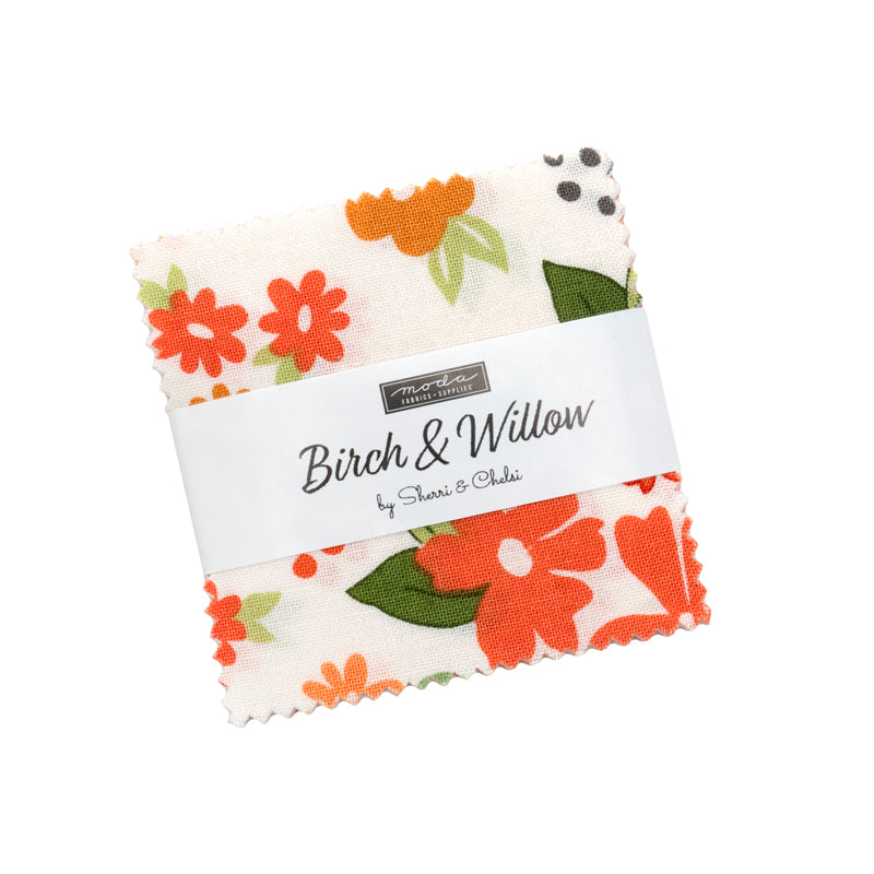 Fabric Moda Precuts Birch and Willow 2.5" Mini Charm Pack 37720MC