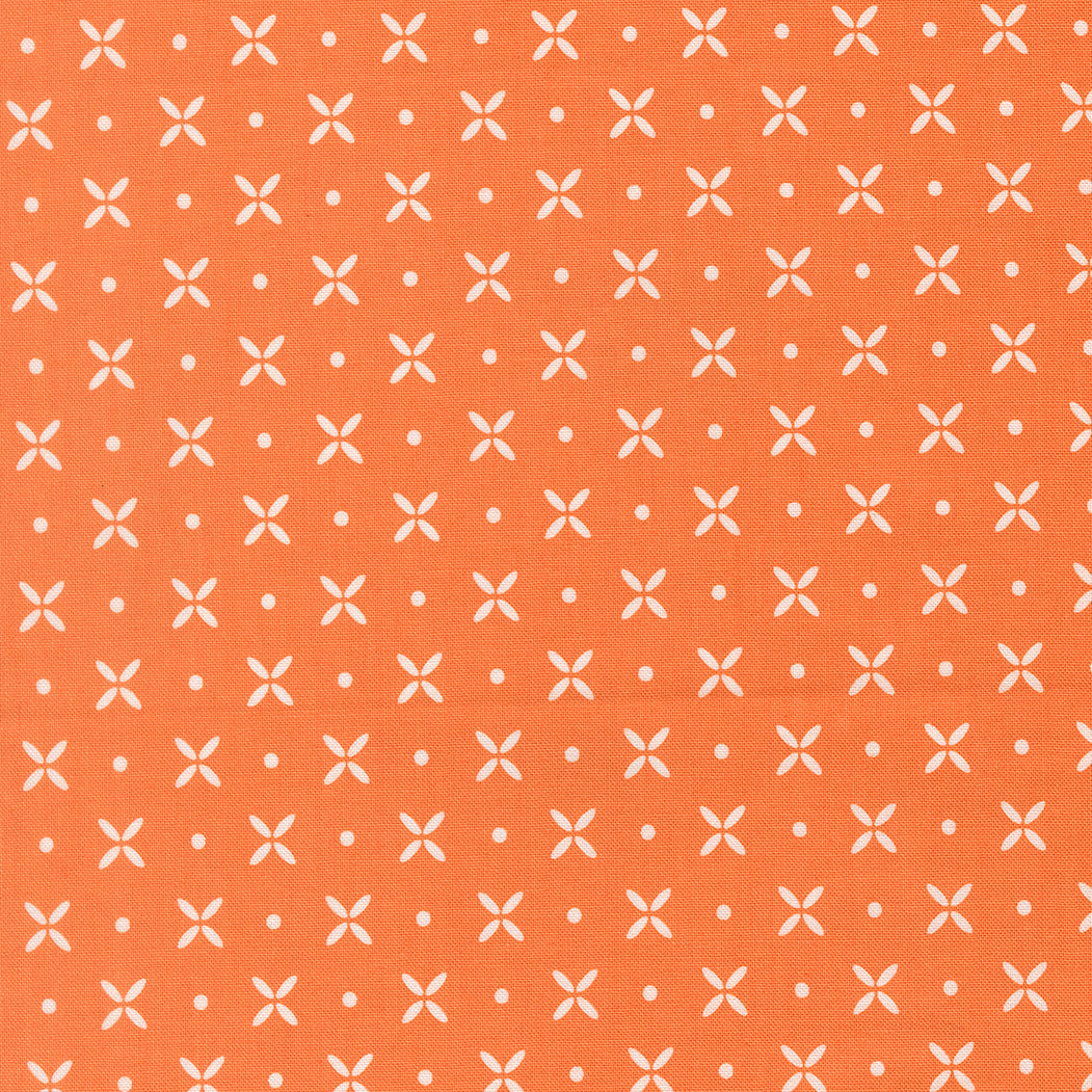 Fabric Moda Pumpkin Orange Peel Birch and Willow by the Quarter Yard 37724-14