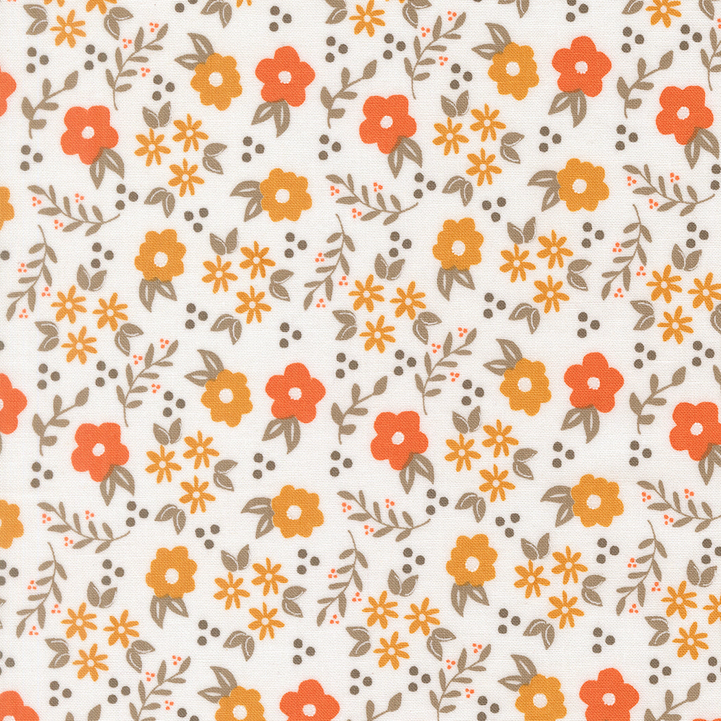 Fabric Moda Cloud Mums Birch and Willow by the Quarter Yard 37725-11