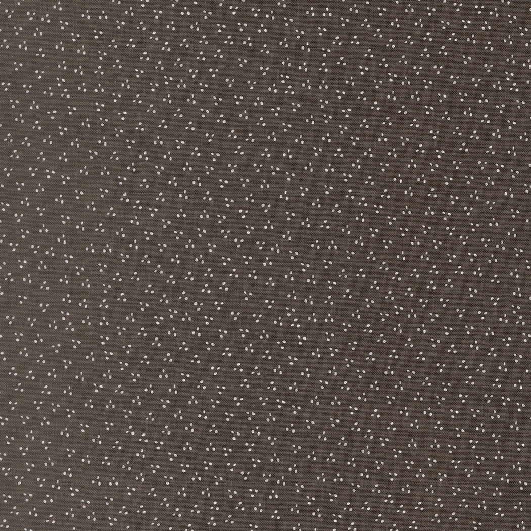 Fabric Moda Charcoal Spring Dot Birch and Willow by the Quarter Yard 37728-18