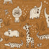 Fabric Moda Gold Safari Contours Wildly Cute Safari by the Quarter Yard 39082-16