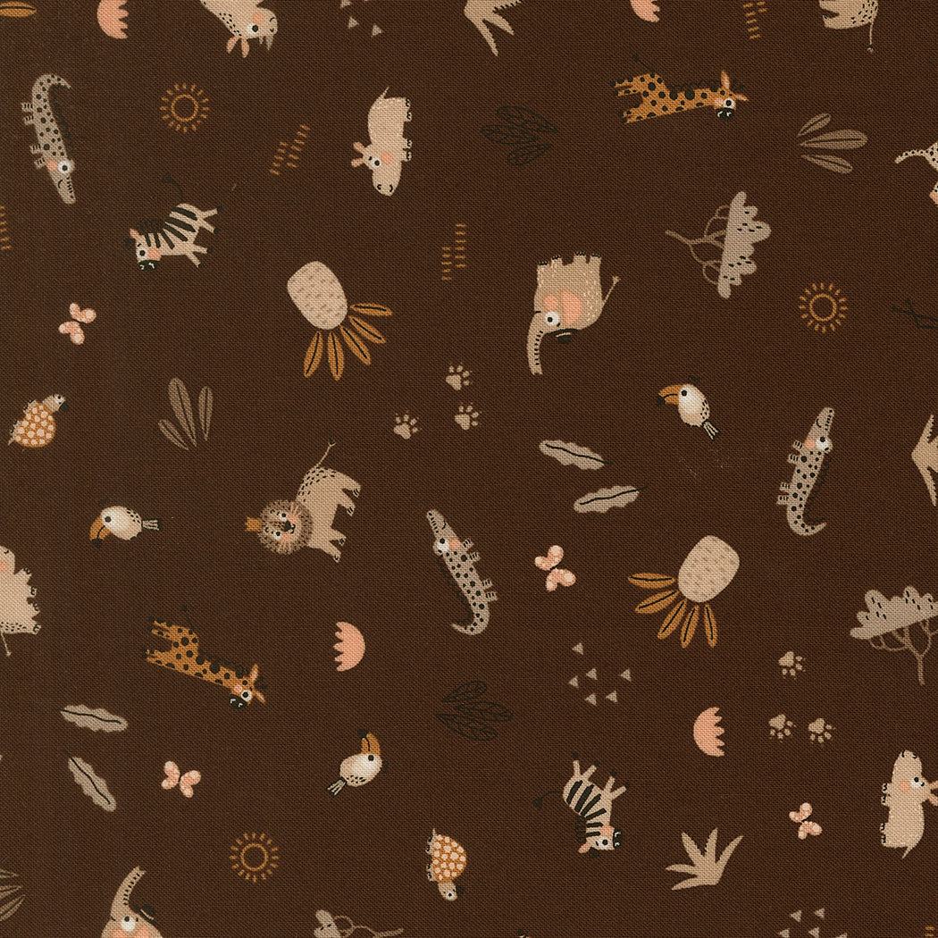 Fabric Moda Soil Safari Mix Wildly Cute Safari by the Quarter Yard 39085-17