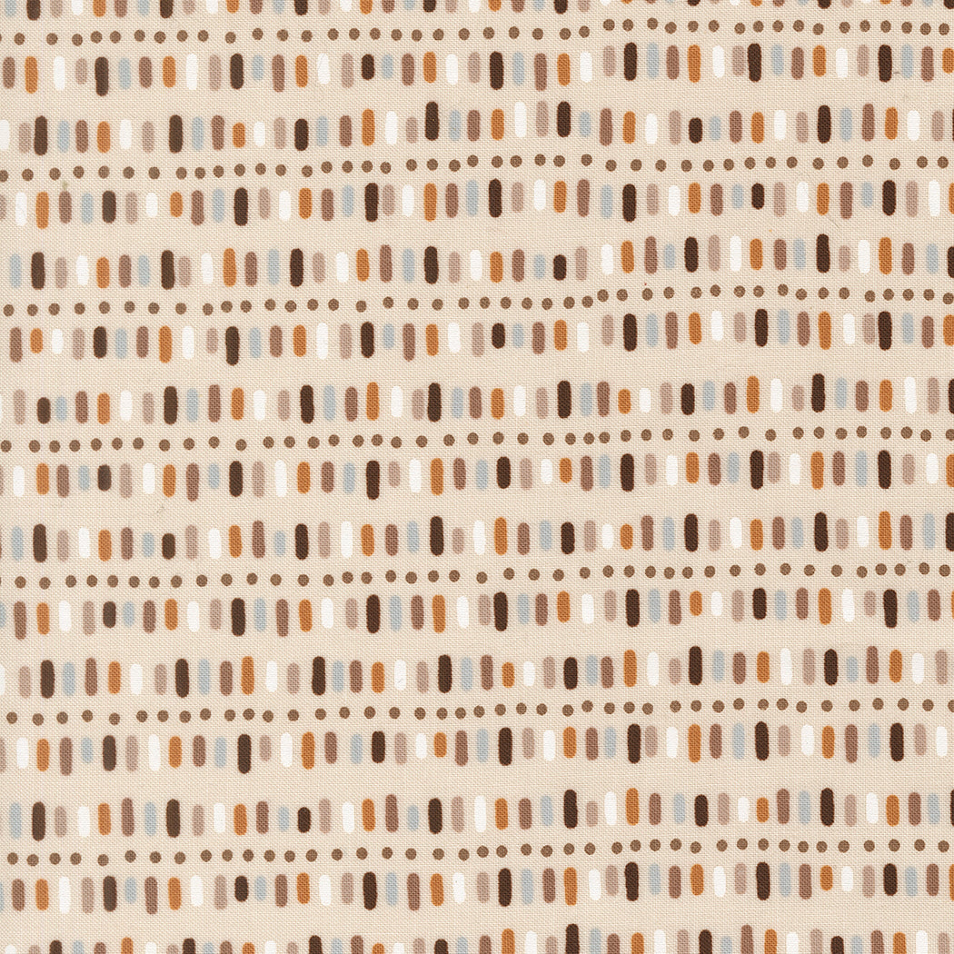 Fabric Moda Pearl Tribal Dots And Stripes Wildly Cute Safari by the Quarter Yard 39087-11