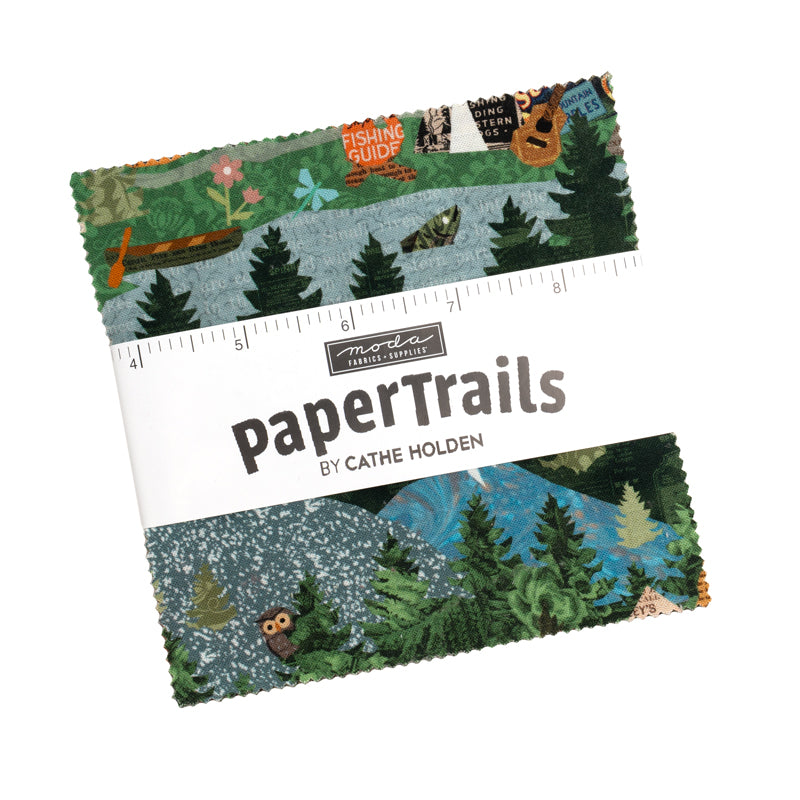Fabric Moda Precuts Paper Trails 5" Charm Pack 39590PP