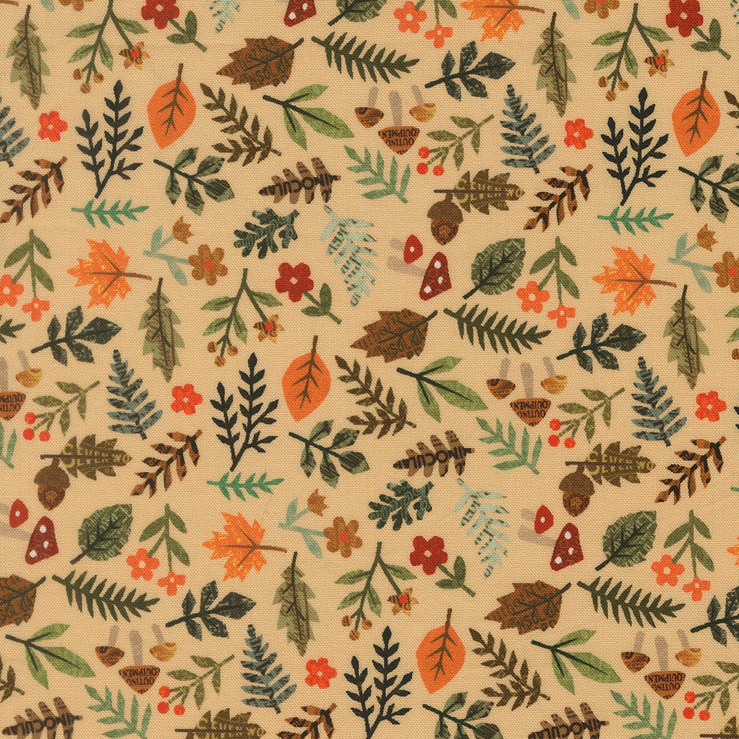 Fabric Moda Parchment Forest Foliage Paper Trails by the Quarter Yard 39591-12