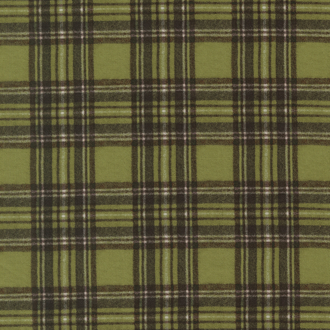 Fabric Moda Fern Plaid Paper Trails by the Quarter Yard 39596-15