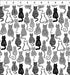 Fabric In The Beginning White Cats Sketchbook Prints by the Quarter Yard 3SK-1