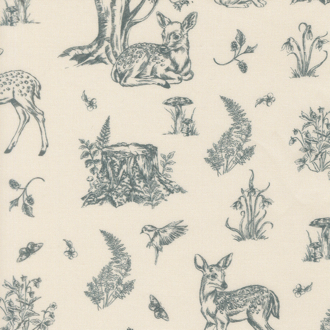 Fabric Moda Eggshell Fawns Fables Fable and Fern by the Quarter Yard 40062-11