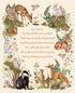 Fabric Moda Eggshell Fable and Fern Quilt Panel 40068-11