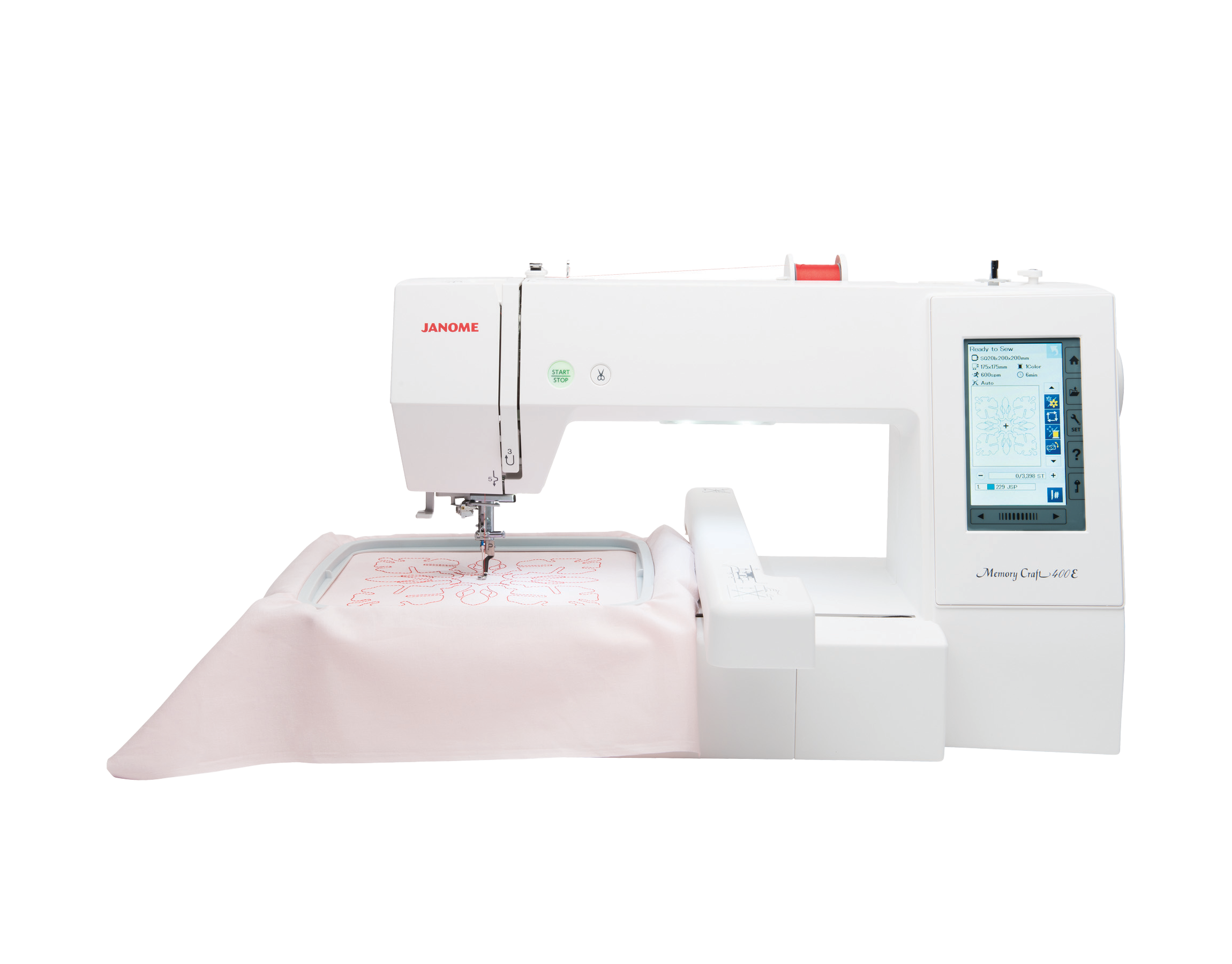Janome Memory Craft 400E Embroidery Machine 7.9x7.9 for Sale at World Weidner
