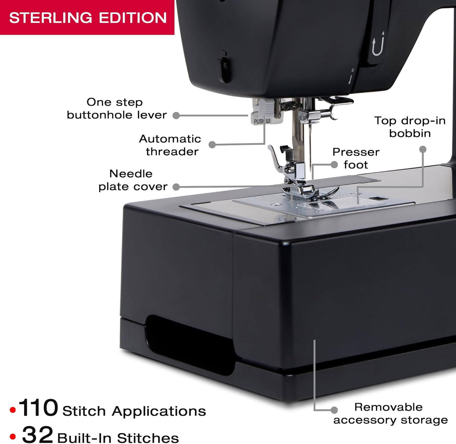Singer Heavy Duty 4432 Sterling Edition Sewing Machine
