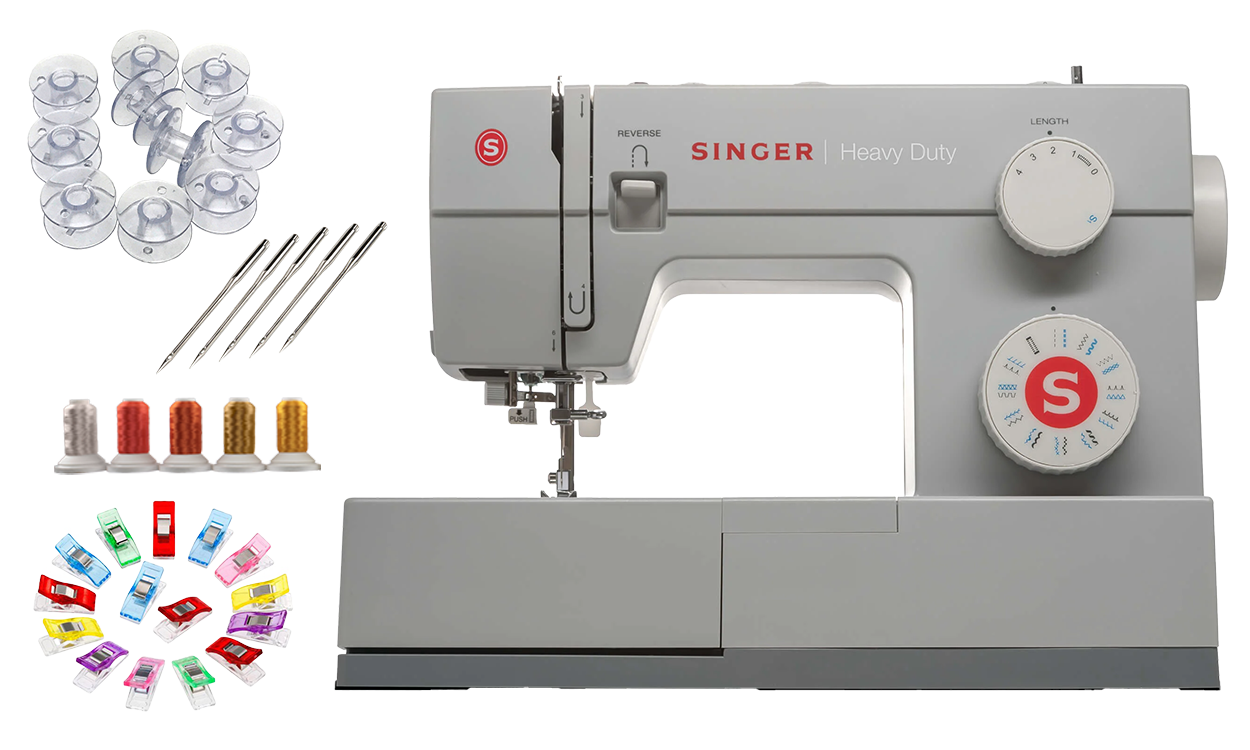 Singer 44S Heavy Duty Sewing Machine bonus package a