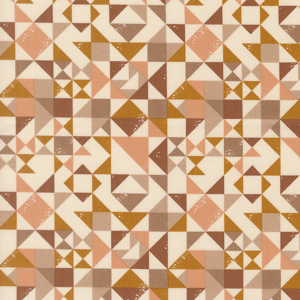 Fabric Moda Eggshell Quilted Block Wellspring by the Quarter Yard 45673-11