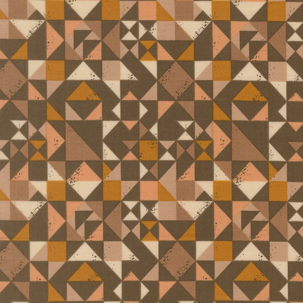Fabric Moda Earth Quilted Block Wellspring by the Quarter Yard 45673-18