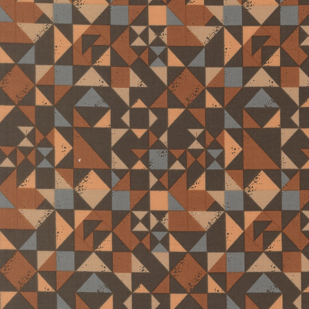 Fabric Moda Charcoal Quilted Block Wellspring by the Quarter Yard 45673-19
