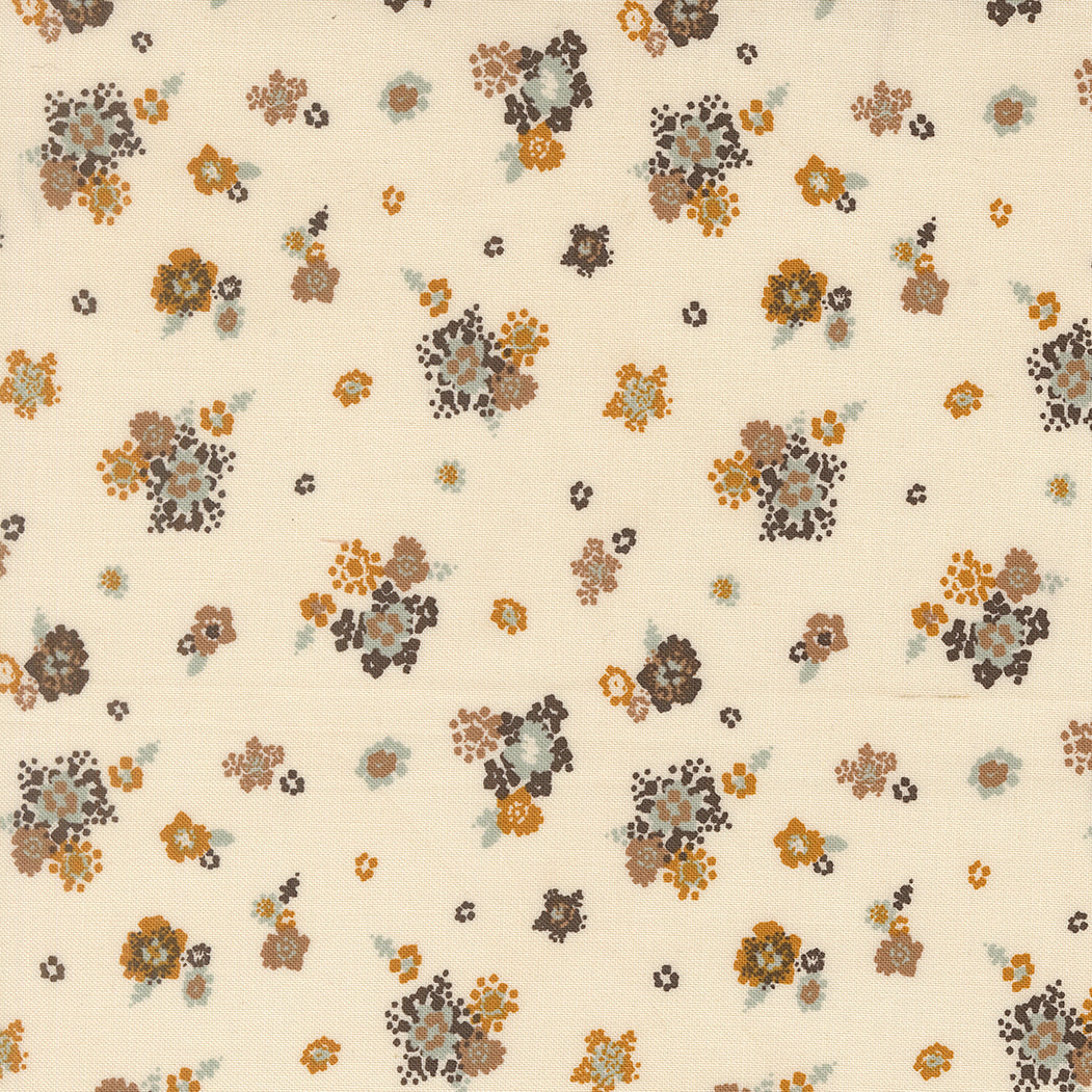 Fabric Moda Eggshell Micro Blooms Wellspring by the Quarter Yard 45675-11