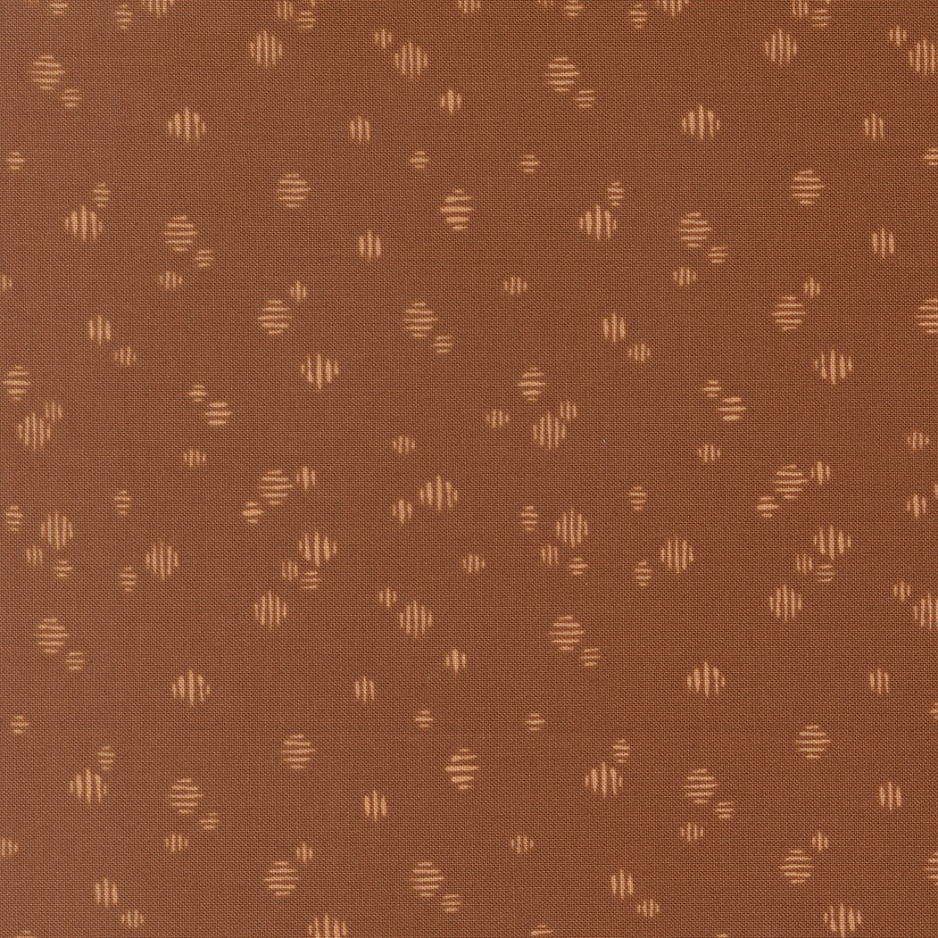 Fabric Moda Dark Clay Dashed Blender Wellspring by the Quarter Yard 45676-13
