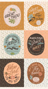Fabric Moda Eggshell Multi Wellspring Quilt Panel 45678-11