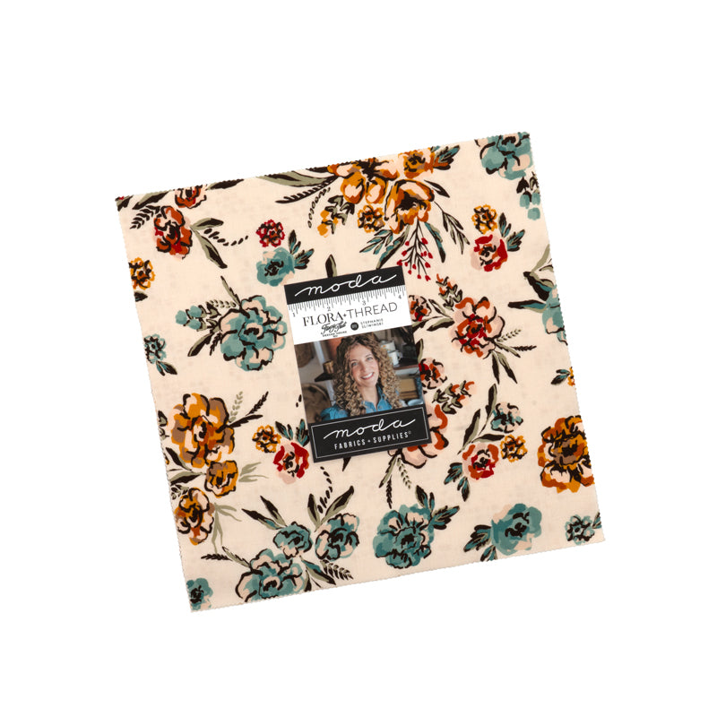 Fabric Moda Precuts Flora + Thread 10" Layer Cake 45680LC