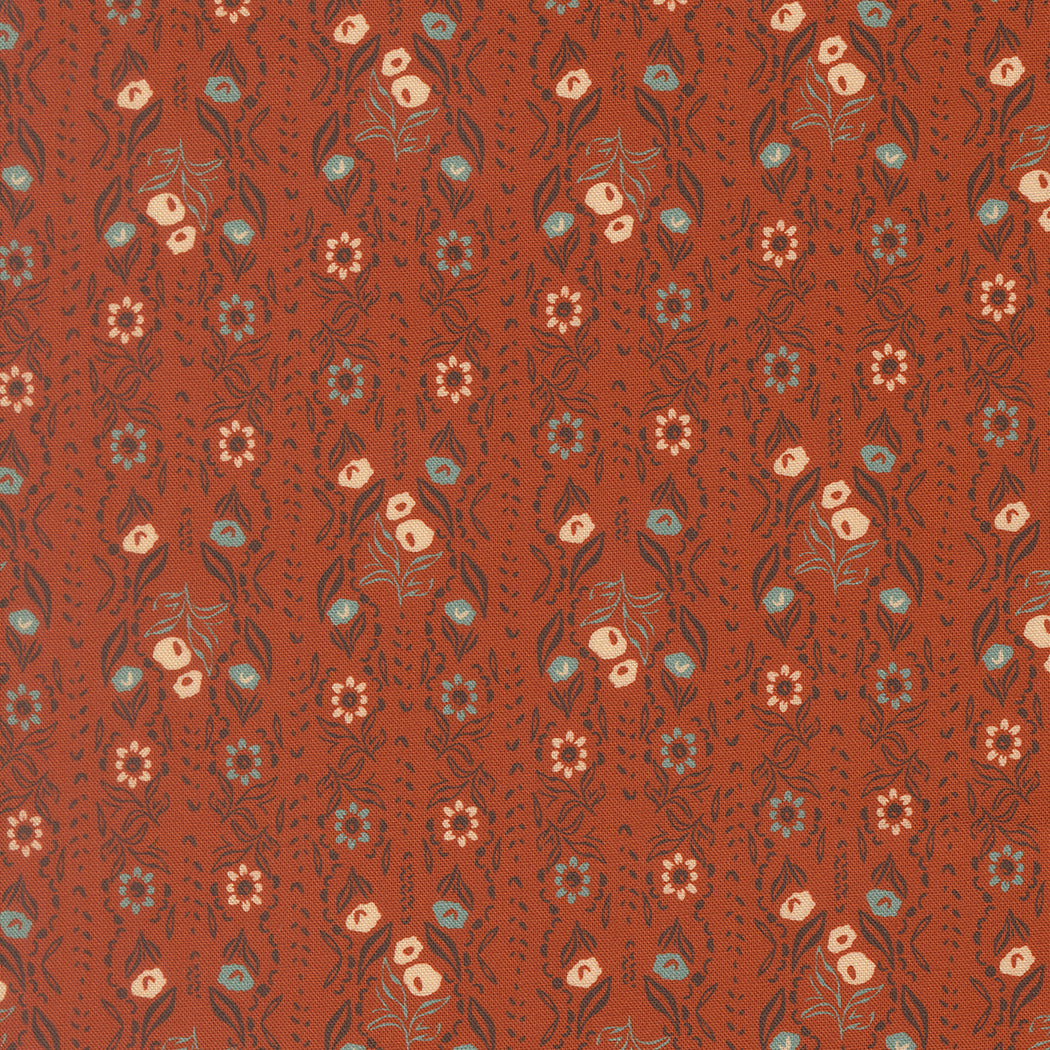 Fabric Moda Spice Petal Vine Flora + Thread by the Quarter Yard 45683-13