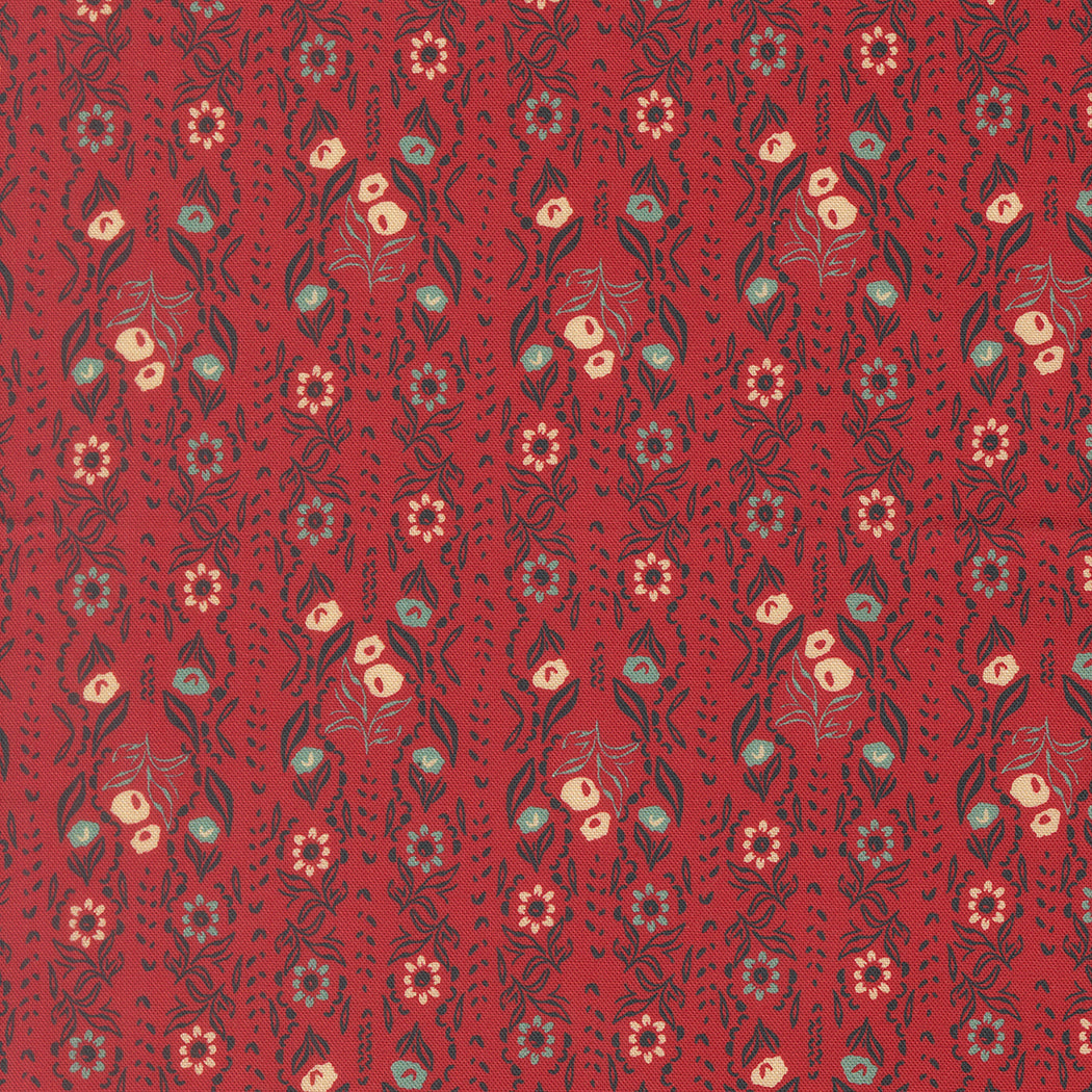 Fabric Moda Brick Petal Vine Flora + Thread by the Quarter Yard 45683-14