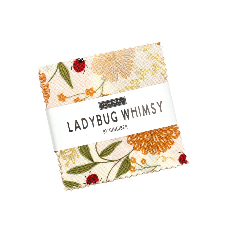 Fabric Moda Precuts Ladybug Whimsy Mini Charm Pack 48440MC