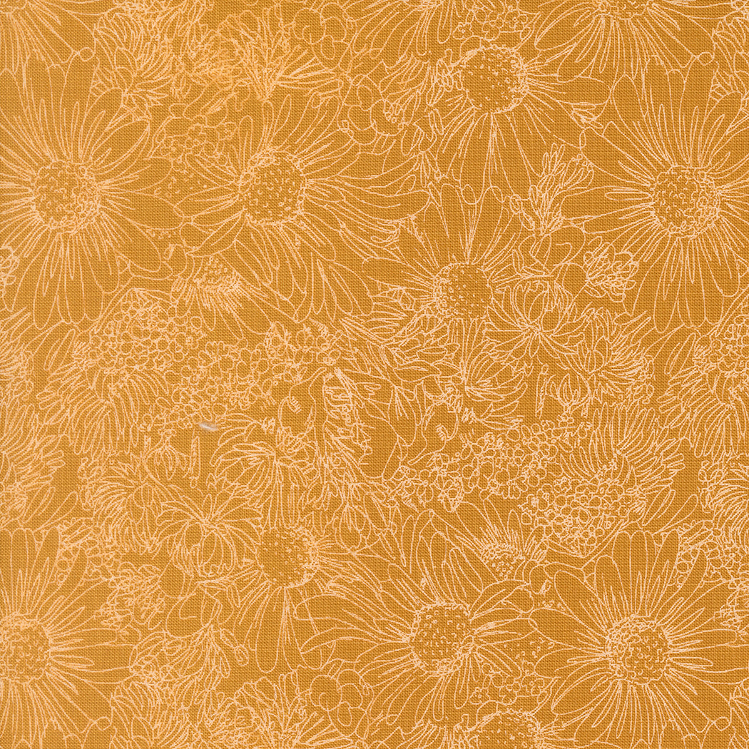 Fabric Moda Golden Pen Ink Ladybug Whimsy by the Quarter Yard 48444-13