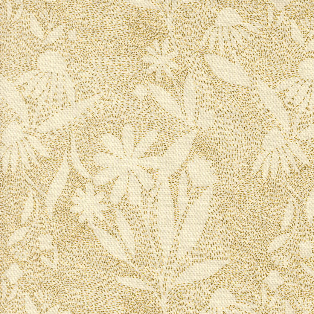 Fabric Moda Eggshell Outlines Metallic Ladybug Whimsy by the Quarter Yard 48445-11M