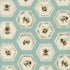 Fabric Moda Stream Bees in Hexies Pollinators by the Quarter Yard 48814-16
