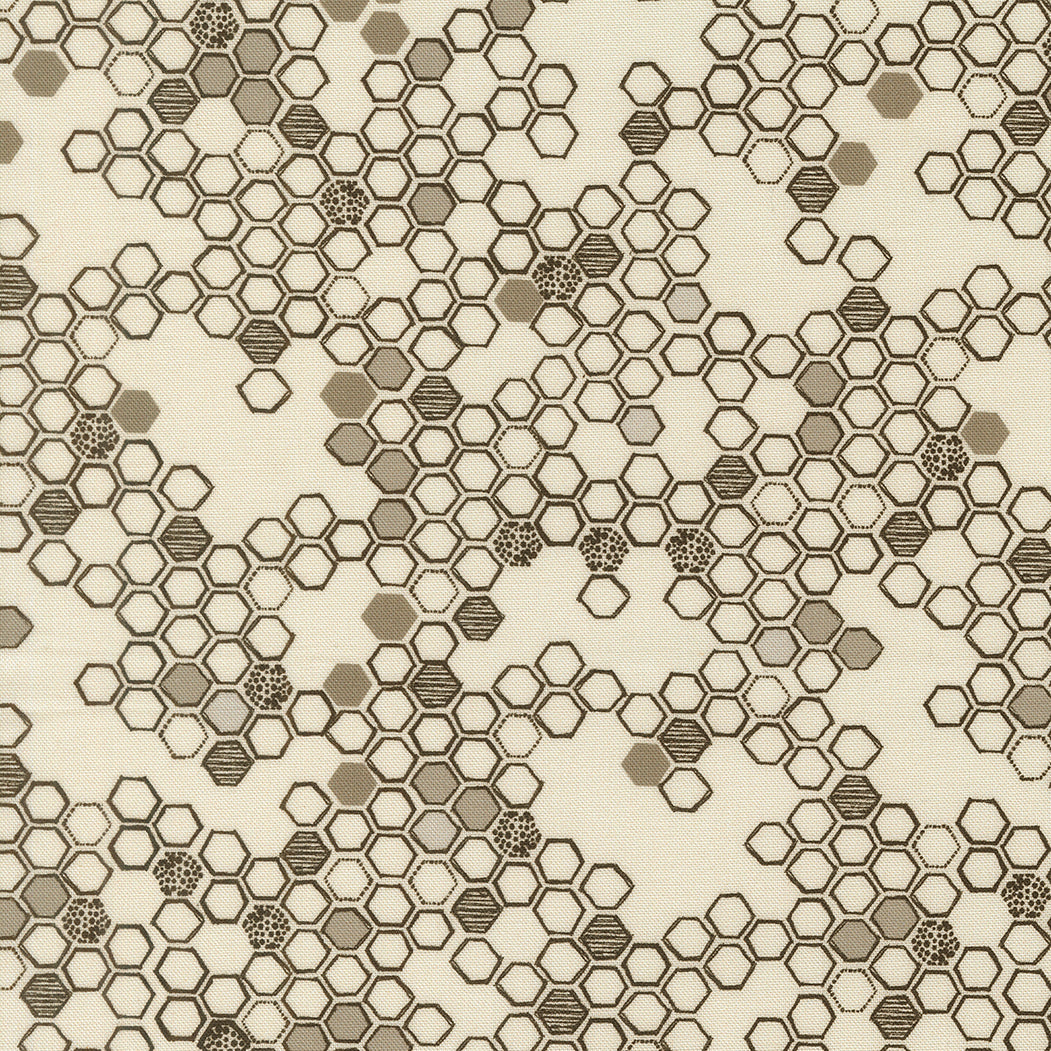 Fabric Moda Cloud Honeycomb Pollinators by the Quarter Yard 48815-11