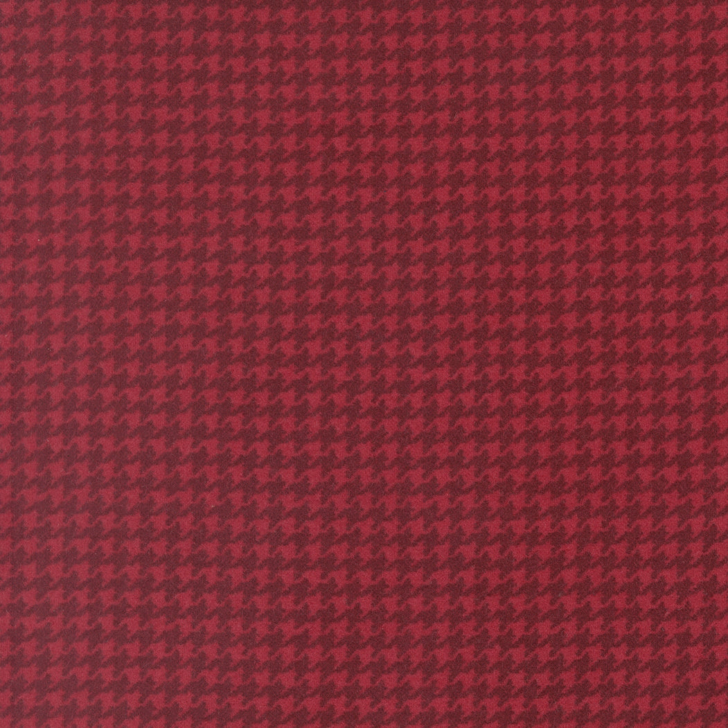 Fabric Moda Brick Houndstooth Flannel Gathering Basics by the Quarter Yard 49340-20F