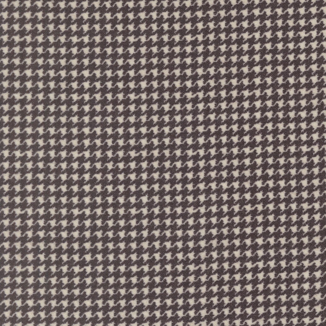 Fabric Moda Titanium Houndstooth Flannel Gathering Basics by the Quarter Yard 49340-26F