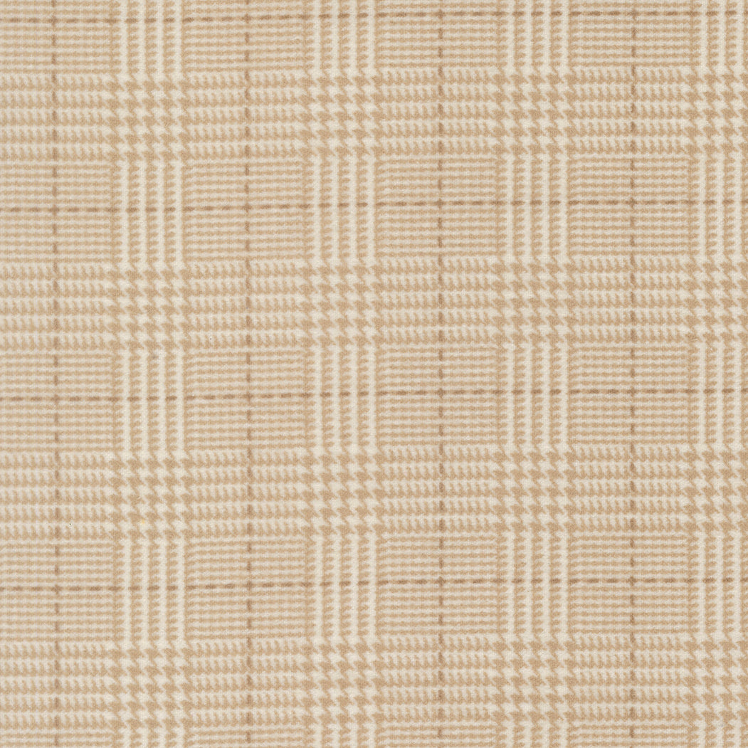 Fabric Moda Cream Plaid Flannel Gathering Basics by the Quarter Yard 49341-11F