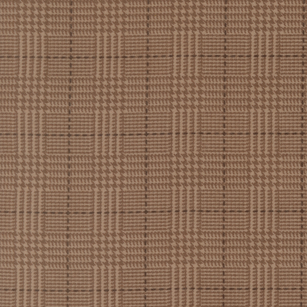 Fabric Moda Taupe Plaid Flannel Gathering Basics by the Quarter Yard 49341-17F