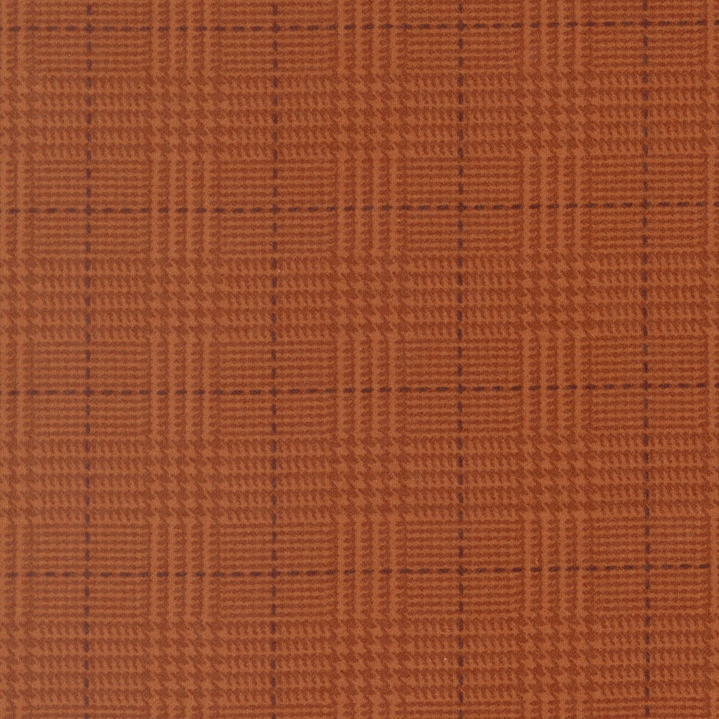 Fabric Moda Pumpkin Plaid Flannel Gathering Basics by the Quarter Yard 49341-19F