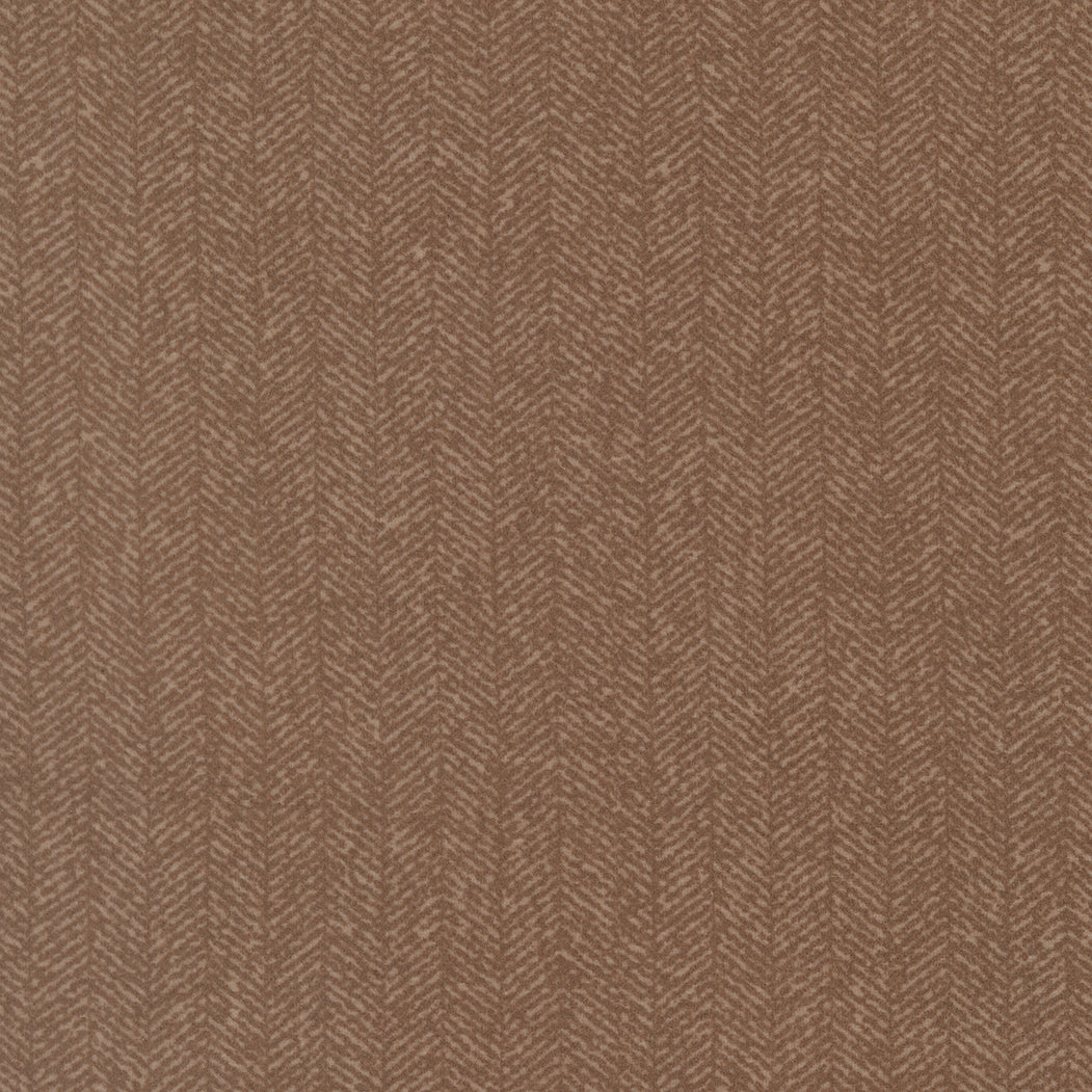 Fabric Moda Taupe Herringbone Flannel Gathering Basics by the Quarter Yard 49342-17F