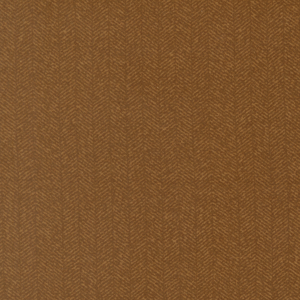Fabric Moda Mustard Herringbone Flannel Gathering Basics by the Quarter Yard 49342-18F