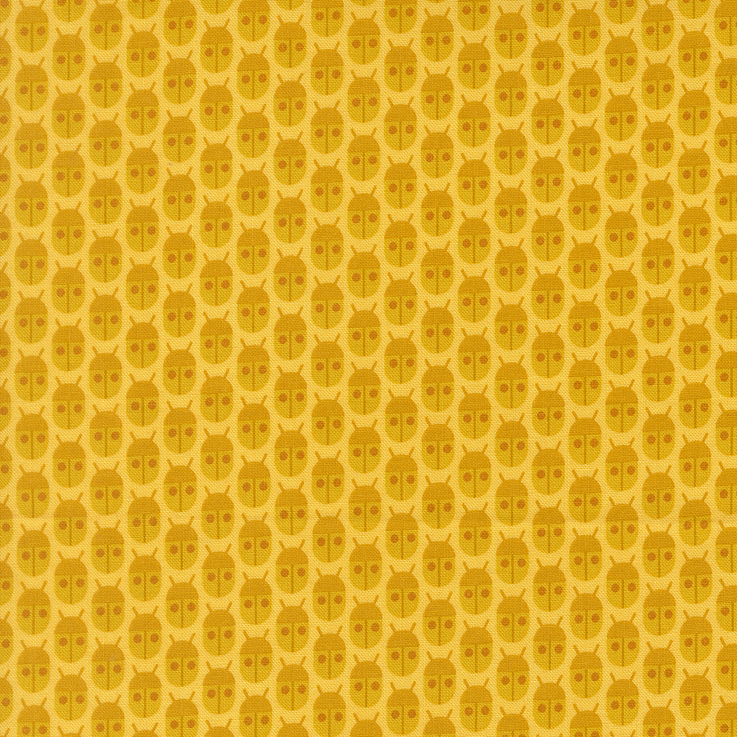 Fabric Moda Lemon Little Bugs Popcorn by the Quarter Yard 51280-12