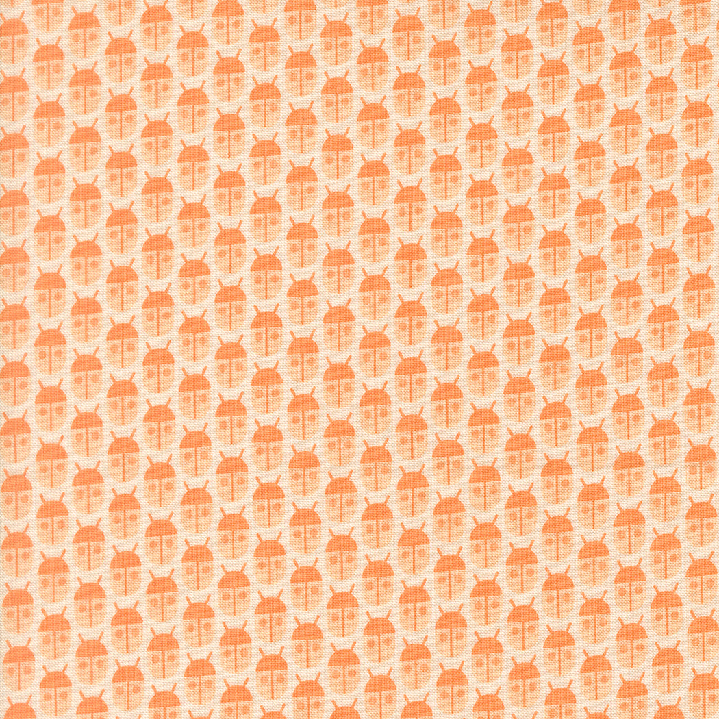Fabric Moda Peach Little Bugs Popcorn by the Quarter Yard 51280-19
