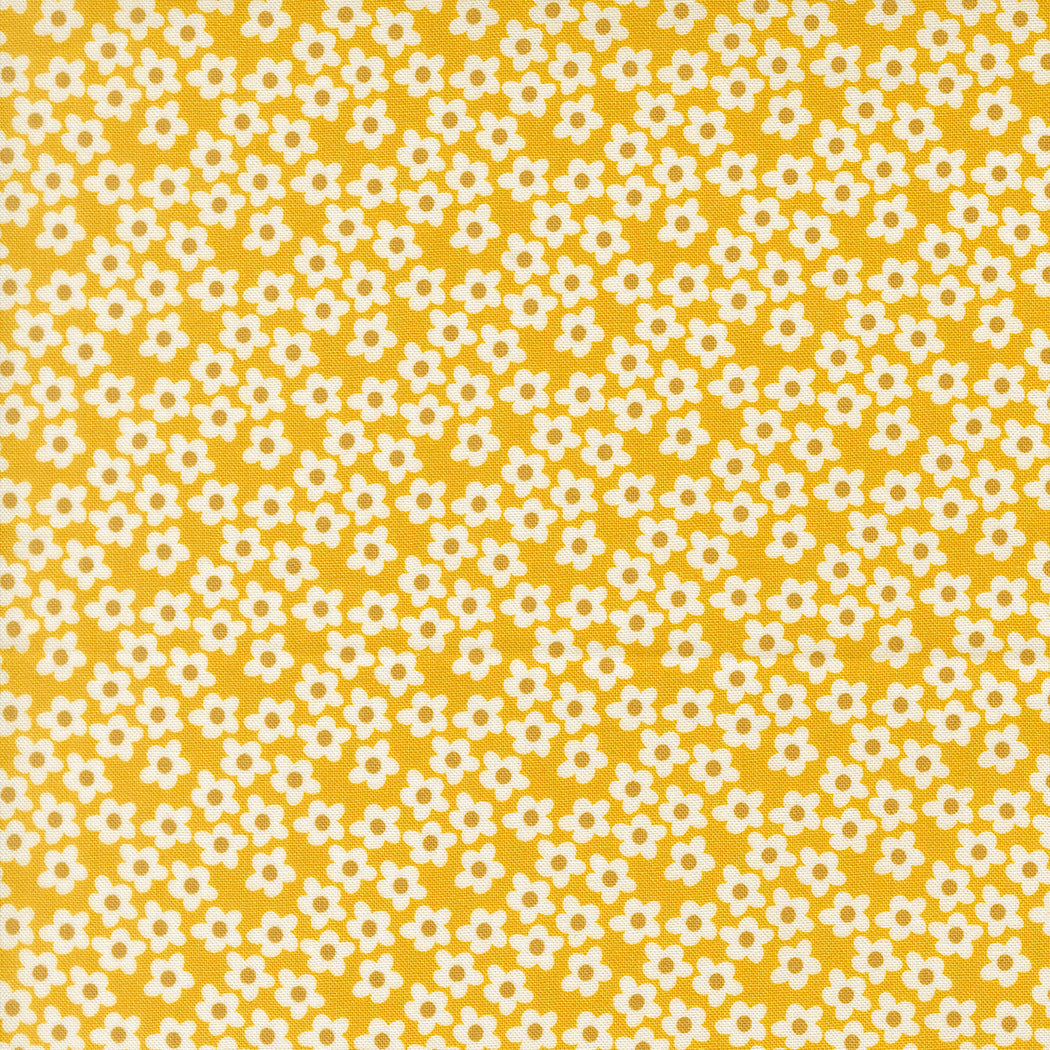 Fabric Moda Orange Popcorn Flowers Popcorn by the Quarter Yard 51282-25