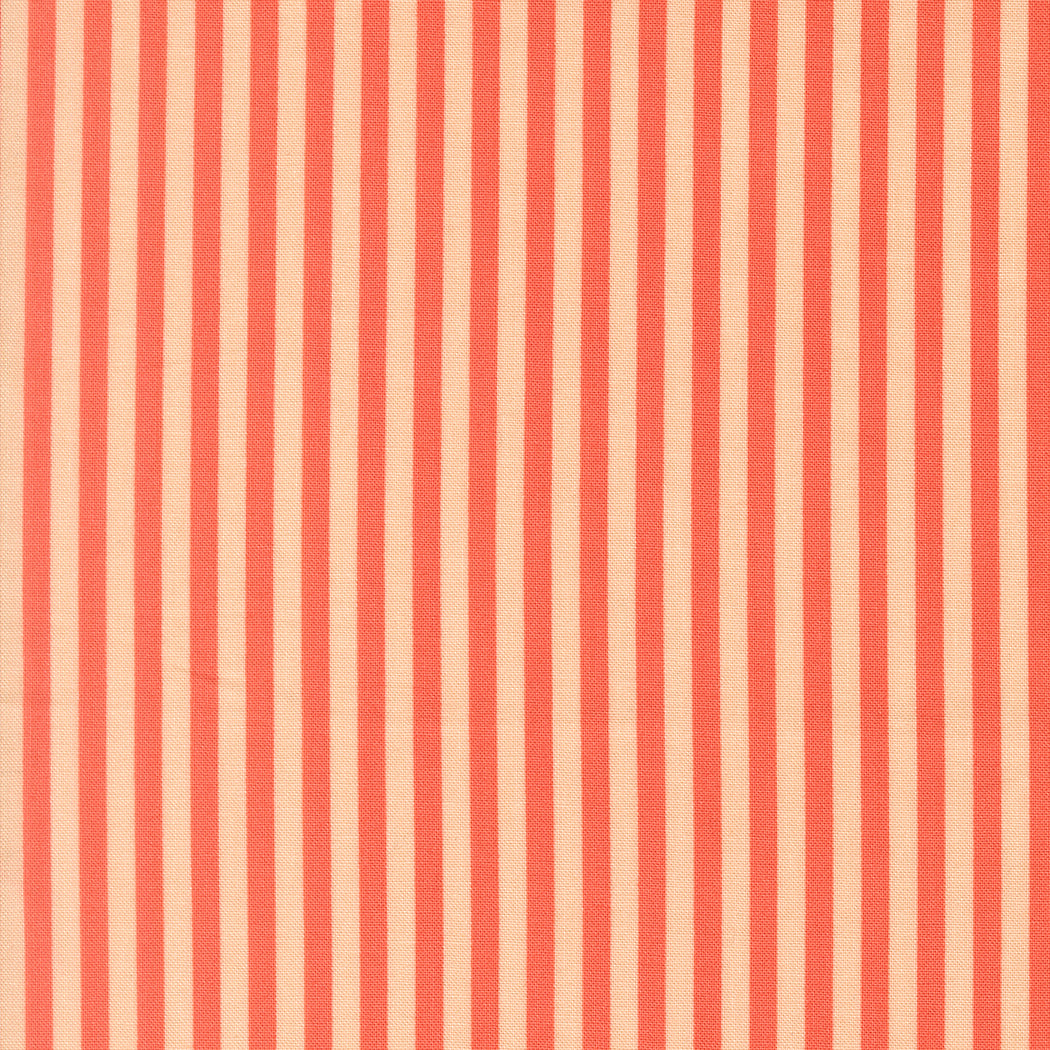 Fabric Moda Coral Stripes Popcorn by the Quarter Yard 51283-19