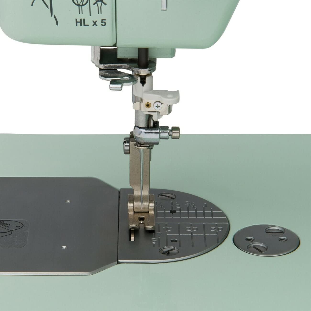 close up of the Elna Elnita EF1 Sewing and Quilting Machine needle head