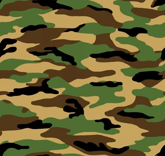 Fabric A.E. Nathan Green/Brown Camouflage Comfy Flannel Prints by the Quarter Yard 5251-33