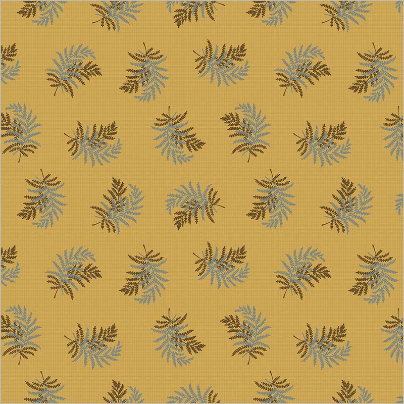Fabric Windham Ochre Fern Thimbleweed by the Quarter Yard 54827-2