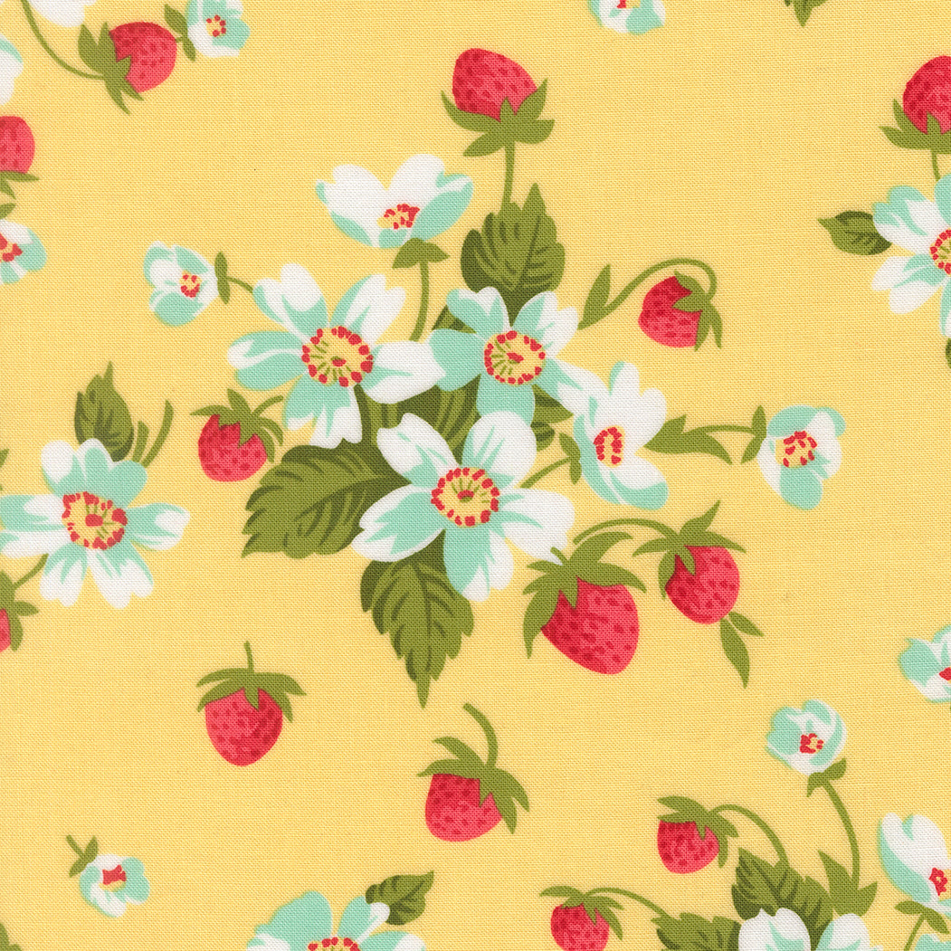 Fabric Moda Buttermilk In Bloom Bloomsberry by the Quarter Yard 55350-12