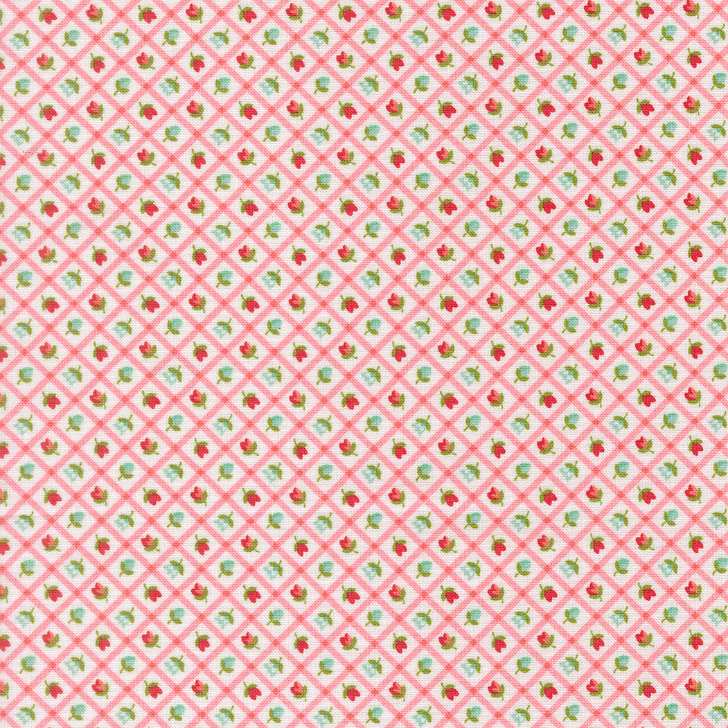 Fabric Moda Blush Check Bloomsberry by the Quarter Yard 55358-11
