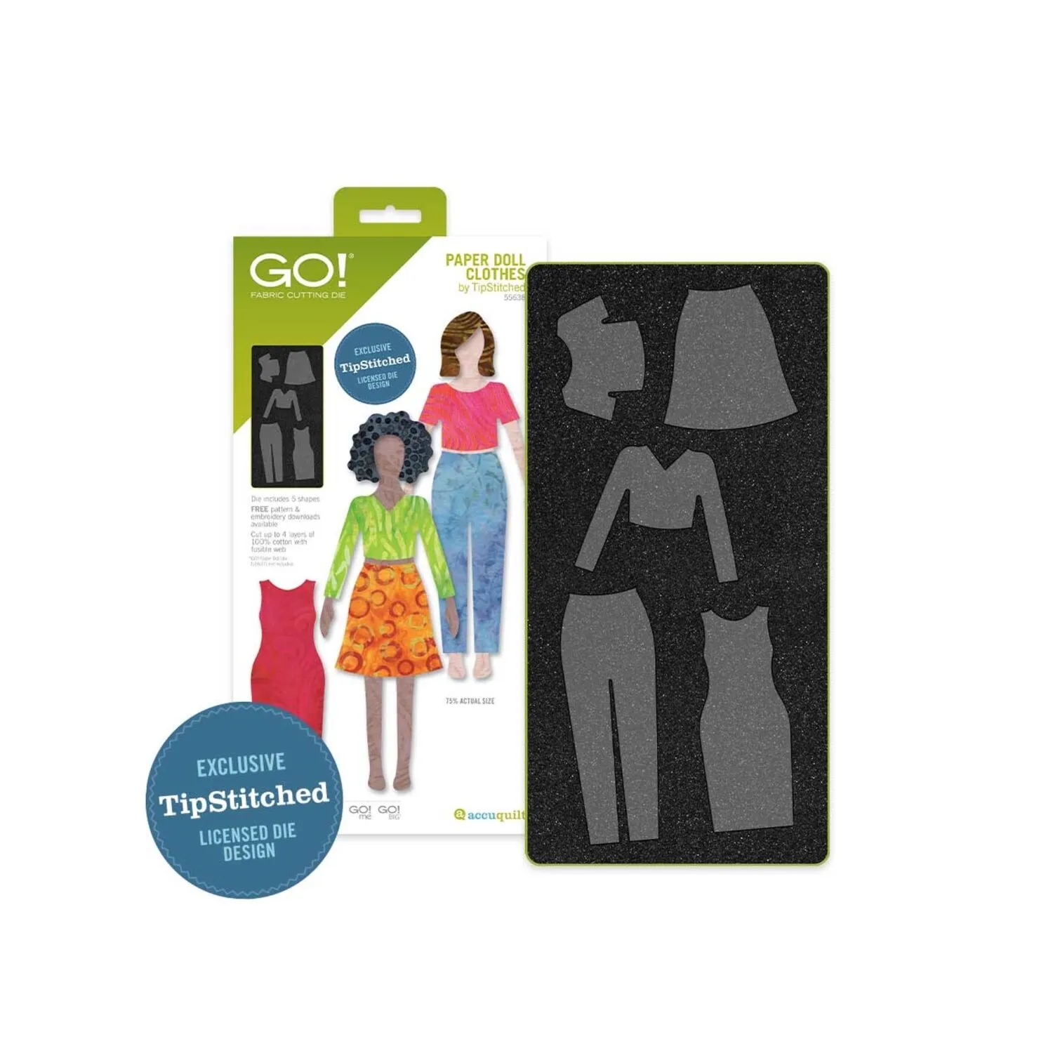 AccuQuilt GO! Paper Doll Clothes Die by TipStitched 55638 for Sale at World Weidner