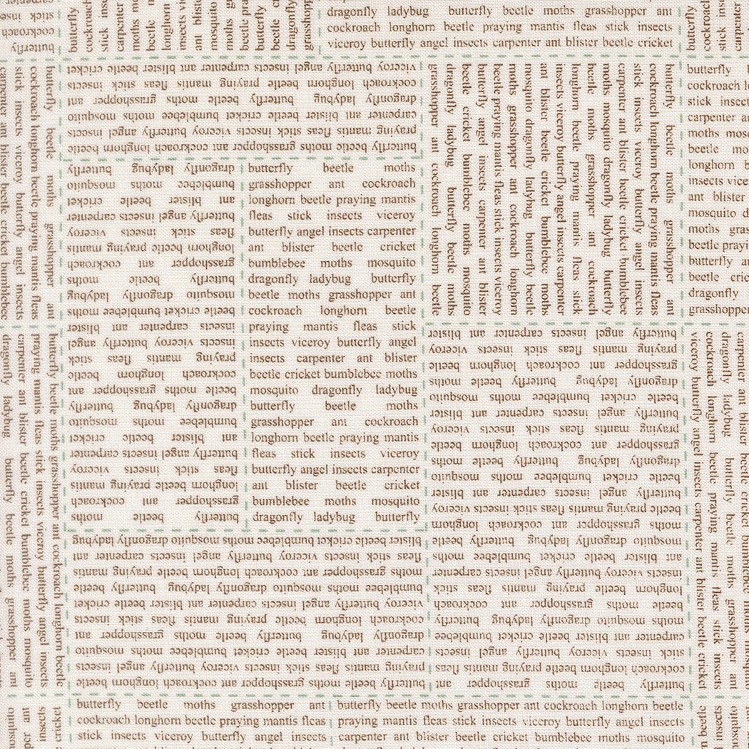 Fabric Moda Cloud Dirt In the News Bug Collector by the Quarter Yard 55730-21